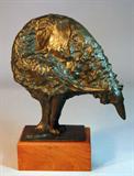 French signed bronze of Borzoi