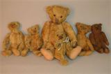Collection of mohair teddies