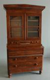 Walnut secretary bookcase c 1860.