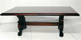 Thomasville mahogany dining table, seats 12.