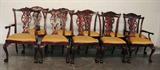 Chippendale style dining chairs 10.