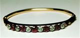 Ruby & Diamond Cuff Bracelet 14K