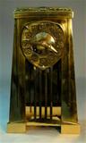 Lenzkirch Art Nouveau Bronze Clock