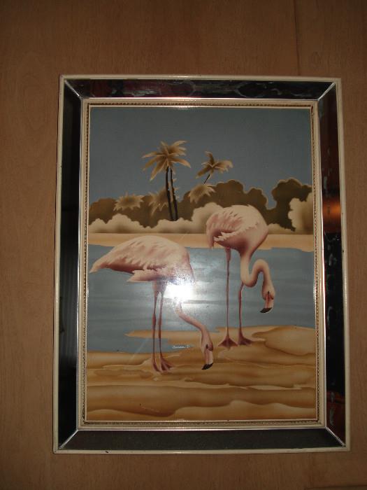 One of several Flamingo mirrors by Turner.
