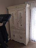 HAND-PAINTED WARDROBE CABINET