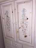 HAND-PAINTED WARDROBE CABINET