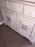 HAND-PAINTED WARDROBE CABINET