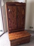 CEDAR WARDROBE AND CEDAR CHEST