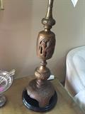 ANTIQUE BRASS LAMP