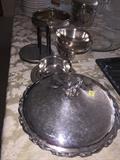 SILVER-PLATED SERVING BOWL