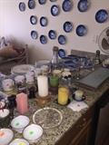 CANDLES, DISHES, KITCHENWARES