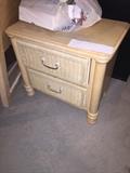 RATTAN NIGHTSTAND TO MATCH THE TWIN SIZE HEADBOARD AND FOOTBOARD