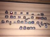 PANDORA CHARMS, CLIPS, SPACERS, BRACELETS AND NECKLACES ( LOTS OF RETIRED CHARMS)