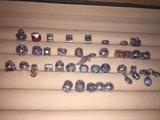 PANDORA CHARMS, CLIPS, SPACERS, BRACELETS AND NECKLACES ( LOTS OF RETIRED CHARMS)