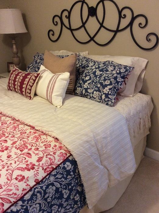 This full size bedding could not be cuter!!!!! The full size pillow top mattress set is for sale too!