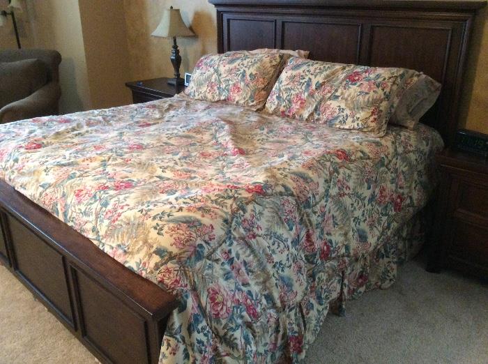 King size Ralph Lauren bedding for sale. Bed not for sale.