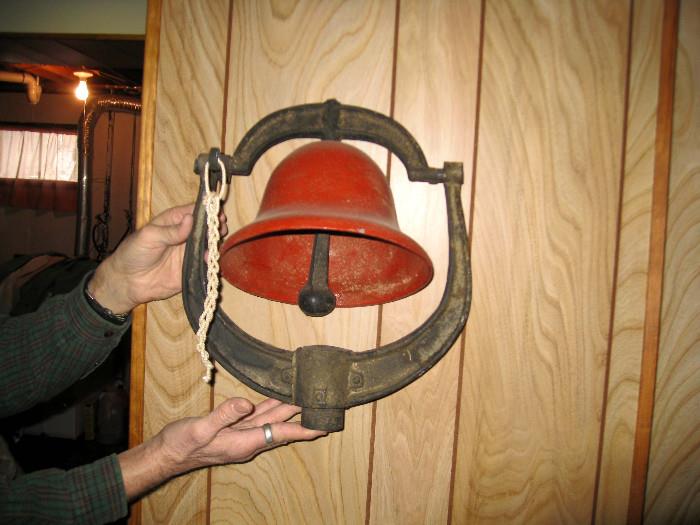 Red bell with bracket