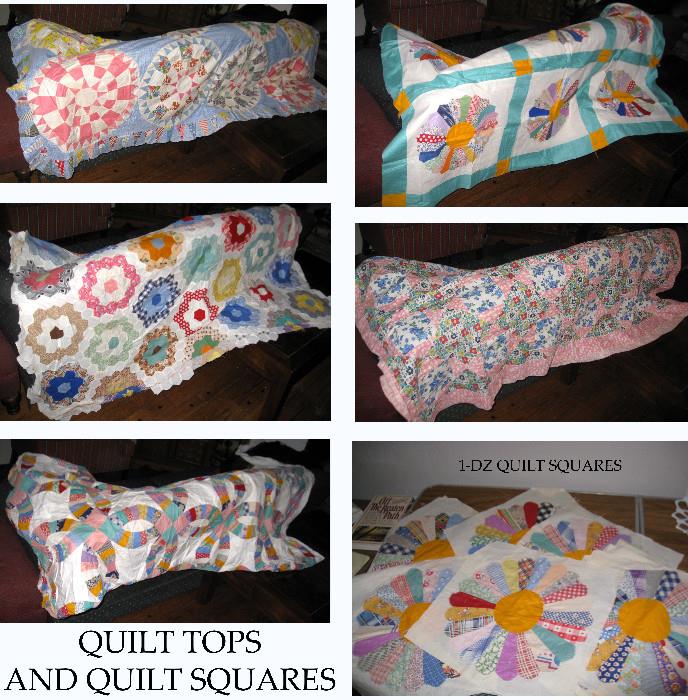 Quilt tops and quilt squares