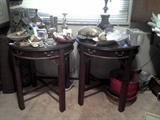 Round end tables etc