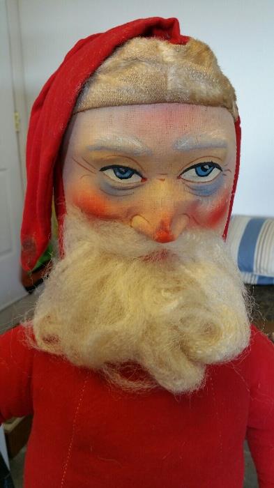 Just added Swedish Santa Saint Nicholas dating to 1920s or 1930s with handpainted face.
