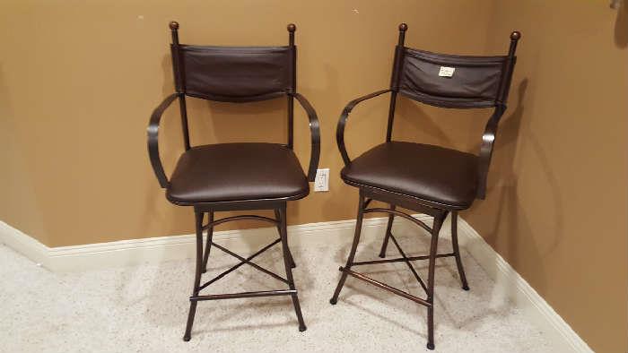 Two swivel bar stools    $75 each