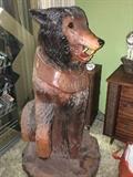 Chainsaw Carved Wolf