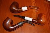 Pipes are:
Ascorti
Chippendale CD
Barontini
Banduntini Granouc 713
Comoys B215
GBO 9436 - 145 - 1706
Pettersons Kapet 1065
Stefano (Israel)
Prince of Whales
GBD 9665
Rainbow GBD