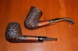 Pipes are:
Ascorti
Chippendale CD
Barontini
Banduntini Granouc 713
Comoys B215
GBO 9436 - 145 - 1706
Pettersons Kapet 1065
Stefano (Israel)
Prince of Whales
GBD 9665
Rainbow GBD
