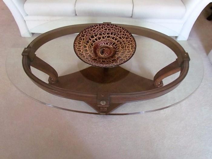 1/2" beveled top solid wood coffee table. MINT