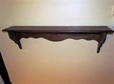 solid wood wall shelf