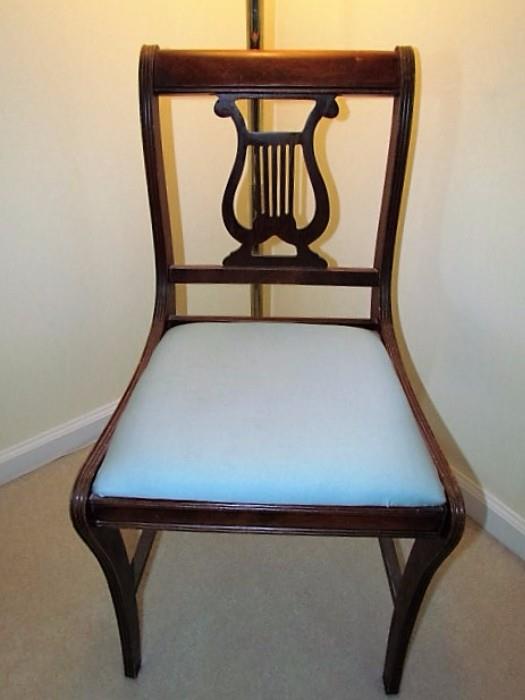 Liar back solid wood chair