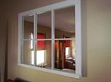 Window pane mirror