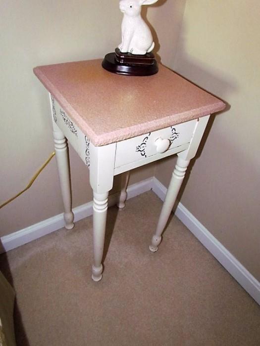 Painted solid wood table