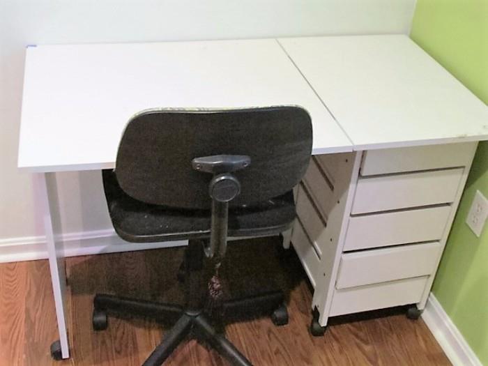 Sewing table and office chair