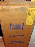 Table pads go with the solid cherry table