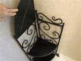 metal corner shelf that folds up