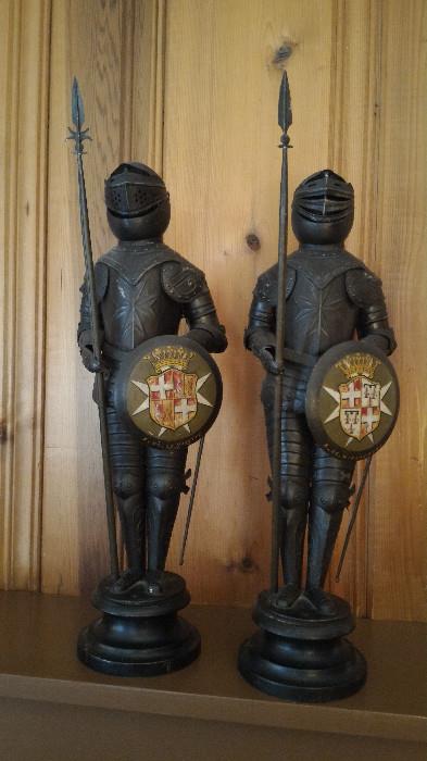 Hand crafted knights in coat of arms