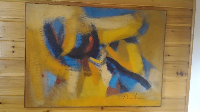 Bill Parker Large Painting, Signed