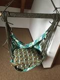 Hanging hammock style chair