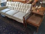 Vintage upholstered sofa, chair and loveseat