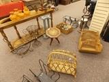 Baskets, tables, magazine racks
