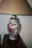 One of two matching table lamps.