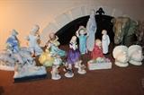 Collection of Royal Doulton and Lladro figures. 