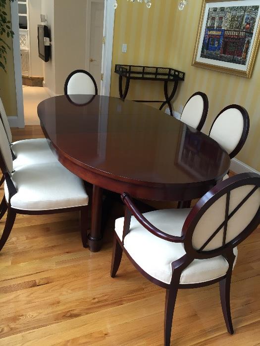 Baker dining table/chairs