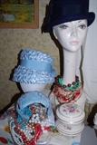Lots of vintage hats and hat boxes!