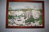 Grandma Moses print.