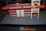Vintage metal Service Station