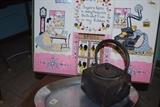 Antique cast iron tea pot,