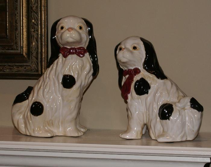Staffordshire Porcelain Style Dogs 