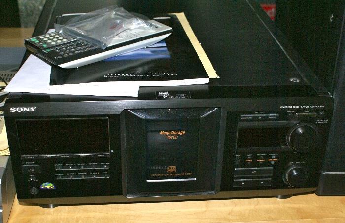 SONY Mega Storage 400 CD Player 1 of 2 units both of the units "Work" 
